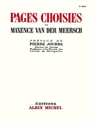 cover image of Pages choisies